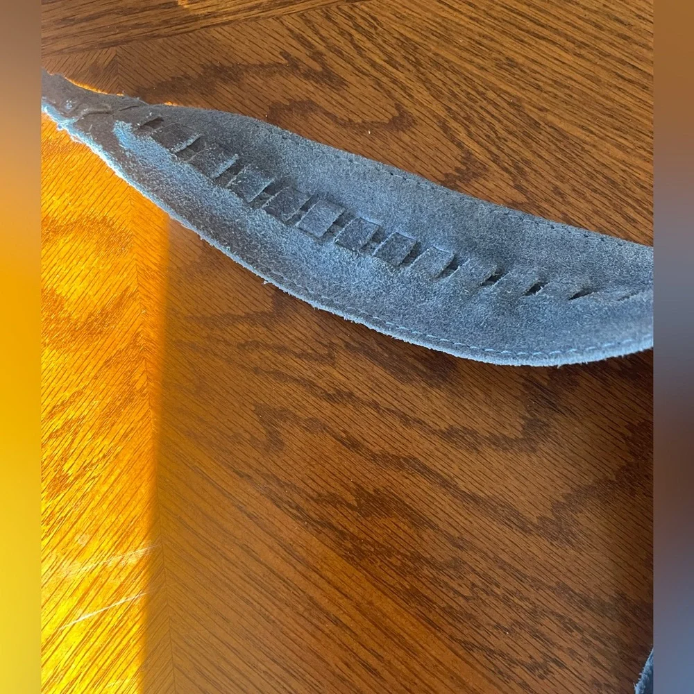 Haute Hippie Blue Suede Purse - Picture 6 of 15